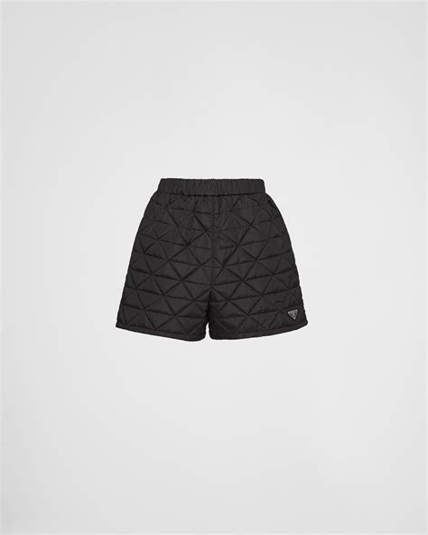 prada glitter shorts|prada light re nylon shorts.